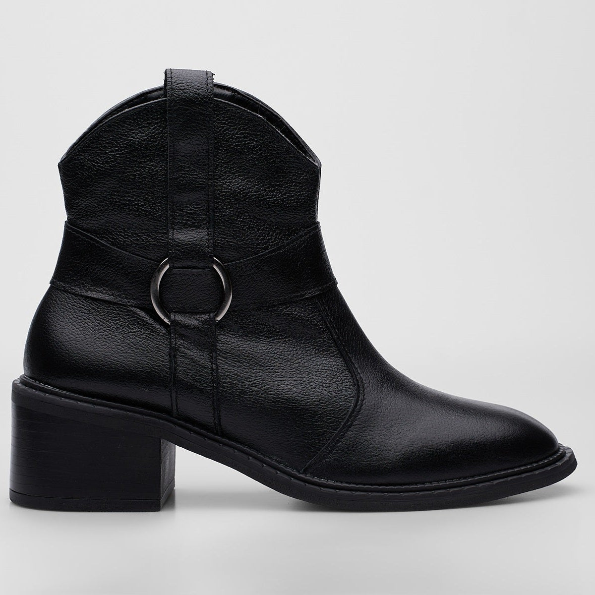Bota Country Em Couro Floater Preto