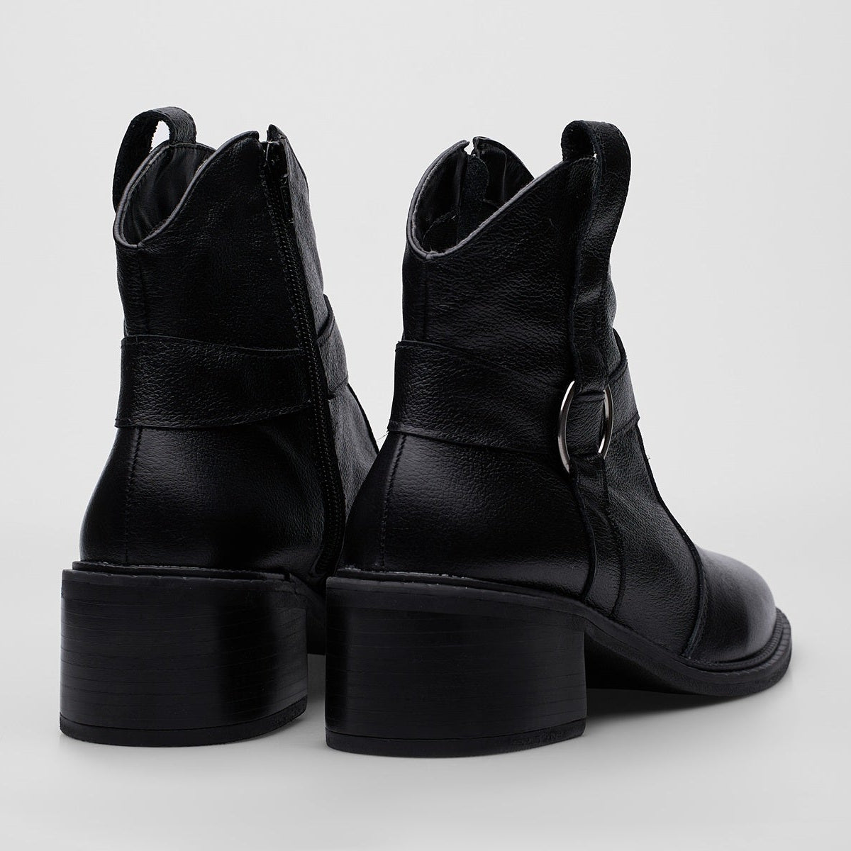 Bota Country Em Couro Floater Preto