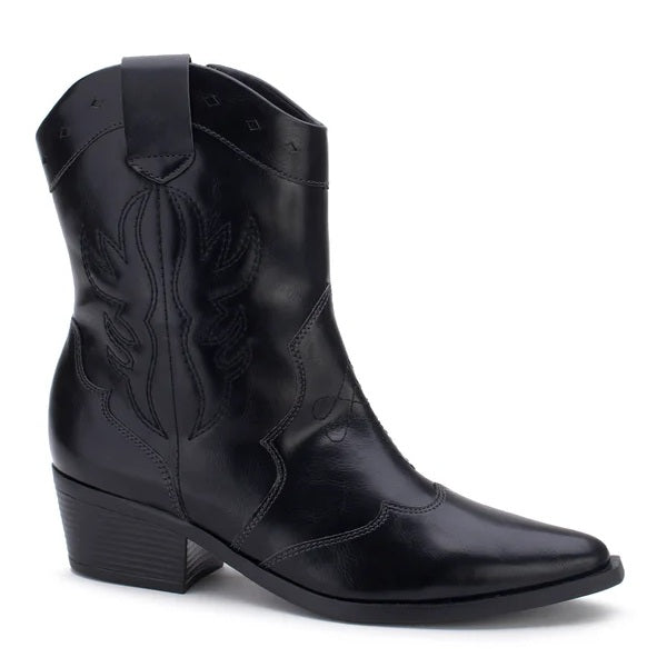 Bota Cano Médio Country Detalhe Bordado