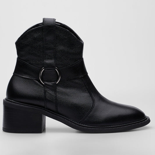 Bota Country Em Couro Floater Preto
